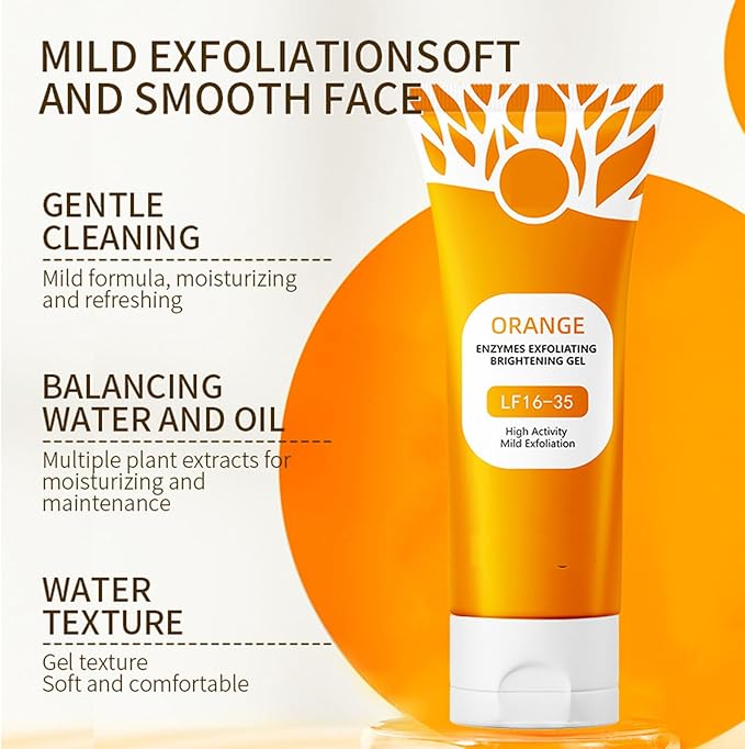Orange enzyme exfoliating gel